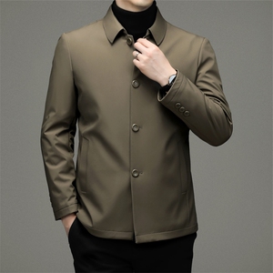 2023冬季休闲男士羽绒服上班领导保暖90%白鸭绒外套ZL2269-P165图片