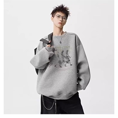 印花秋冬卫衣男秋季韩版新款圆领宽松上衣chic港风潮流w3322p38，男装卫衣，电商D315