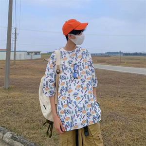 男圆领T恤宽松短袖T606P25图片