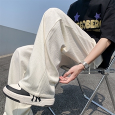 美式高街宽松直筒裤男款2023夏季潮牌小众设计感休闲裤K6378-P30，男装休闲裤，星座512-3