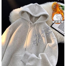 新中式风卫衣秋冬季新款潮青少年百搭印花加绒外套WL09，女装短外套，星座1116A（原606A-3）