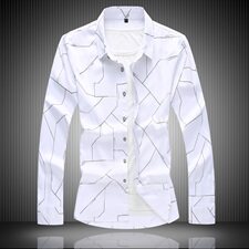 20年大码印花中国风衬衫男夏秋新款青年长袖衬衫QT5030/2152p50，男装衬衫，电商A012