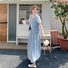 时尚套装女2025夏季新款女装三件套，女装套装/套裙，慧尚依恋