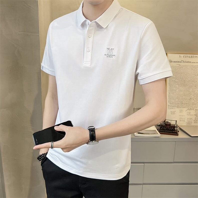 数据款男士青少年POLO衫男装翻领短袖休闲T恤A329-PL2035-P50,男装T恤,电商A329