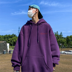抖音得物供货 可提供视频 春装重磅美式宽松连帽卫衣DL2429图片