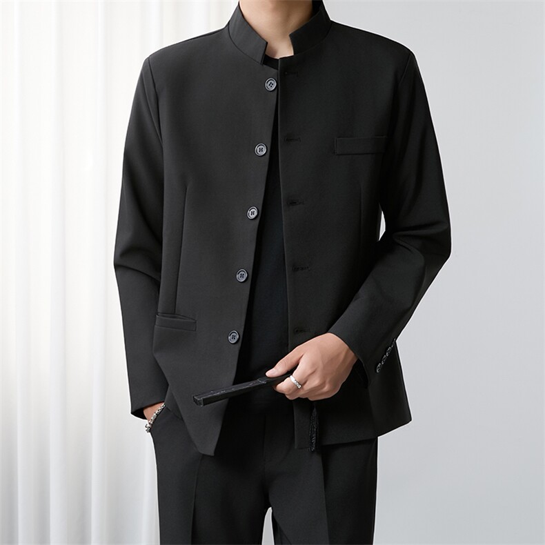 1506-1/GW220/P60新中式中山装纽扣西服夹克男装,男装夹克,星座1506A