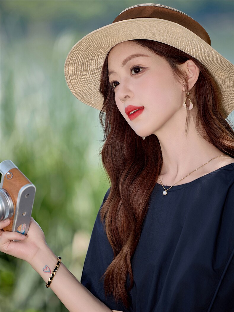 休闲圆领纯色全棉连衣裙女2026夏季新款系带收腰显瘦气质减龄裙子,女装连衣裙,倪叶myz
