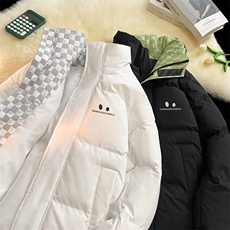 抖音得物品质深度库存三防面料假两件格子棉衣外套棉服66629特P85，男装棉衣，电商A486