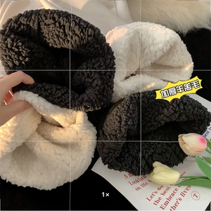 潮牌直筒加绒加厚休闲裤冬季百搭羊羔毛卫裤K5425-b315-P65控78图片