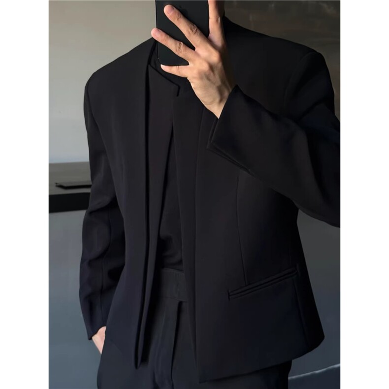 高级感痞帅西服男上衣春季休闲西装外套韩版潮流轻熟风单西服,男装西服套装,星座506A
