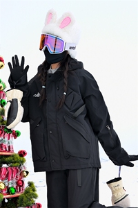 24冬户外大码防水防风单板滑雪服男女加棉加厚保暖外套M78-P155图片