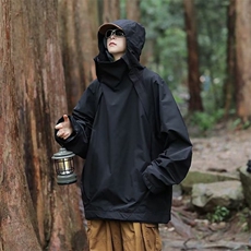 街头机能套头冲锋衣外套男秋季新款宽松休闲连帽工装夹克CW12-P60，男装夹克，星座1008