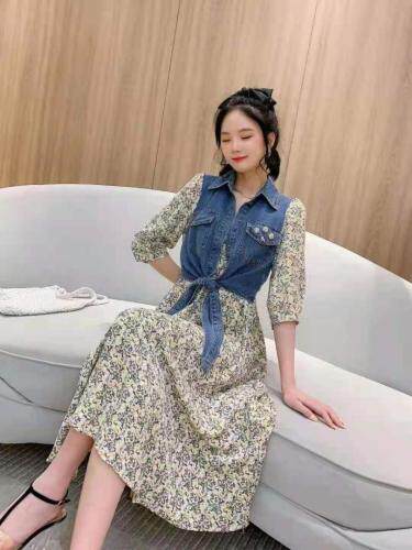 （现货）假两件裙子，女装，伊娜蕾尔