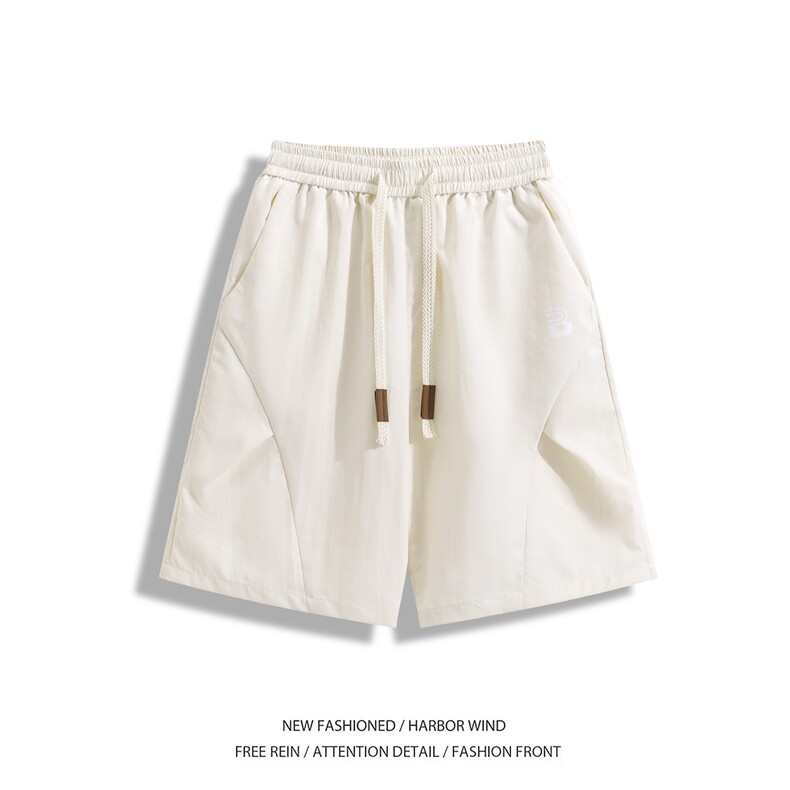 抖音品质夏季新款褶皱速干宽松冰丝短裤B315-K25599-特p25控48,男装牛仔裤,电商B315