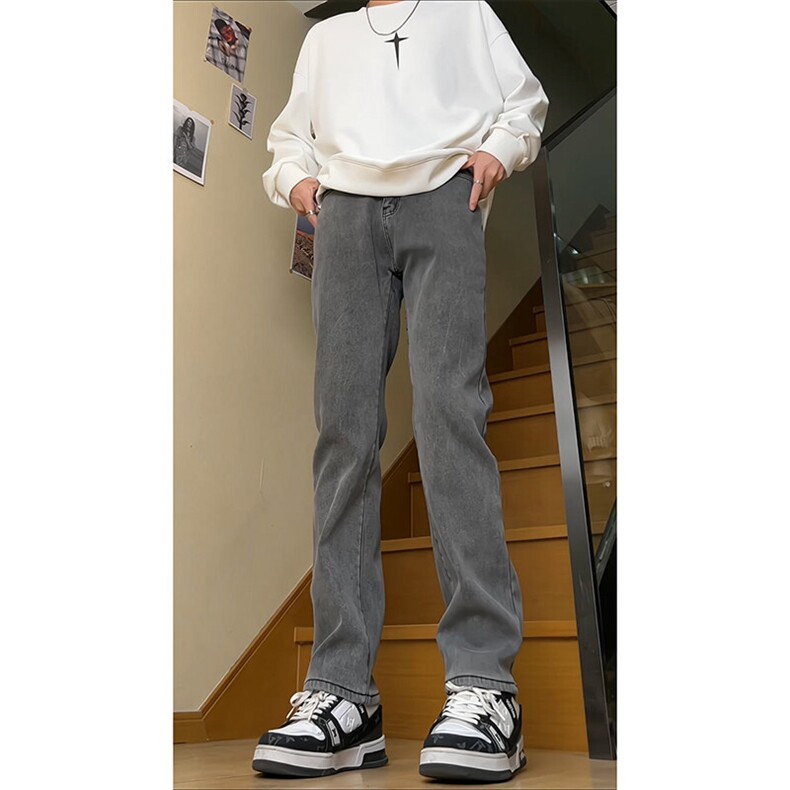 某音品质！加绒加厚牛仔裤修身显瘦视频切片常规55加绒65,男装牛仔裤,星座310A-4