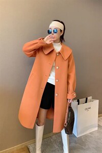 韩版长款大衣图片