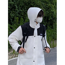 秋款工装连帽夹克潮流拼色宽松百搭户外冲锋衣外套JKS01-P65，男装夹克，星座1007（原301D）