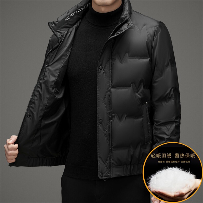 男羽绒服冬季新款立领休闲保暖短款加厚羽绒韩版潮服外套男装,男装羽绒服,钱塘6003（原4033）