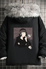 MM48122-P130冬季大毛领棉衣男士大码加厚棉袄男棉服网格，男装棉衣，电商A040A