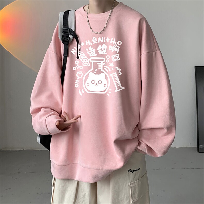 麂皮绒卫衣男大码重磅长袖t恤男JW81421-P35,男装T恤,电商A040