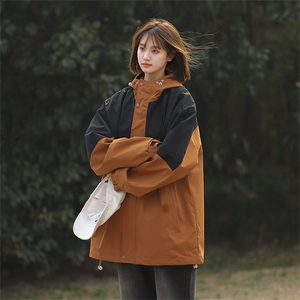 Cityboy情侣 时尚连帽冲锋衣外套夹克 团体班服图片