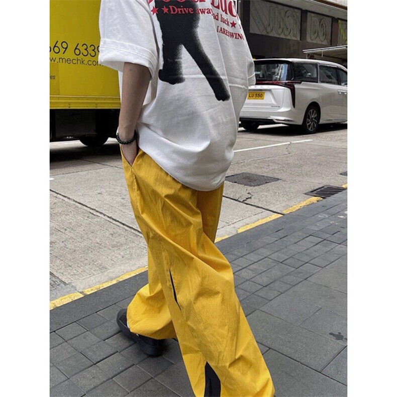春夏拼接伞兵裤宽松阔腿运动速干休闲裤-X220-网络图,男装休闲裤,星座1002-2