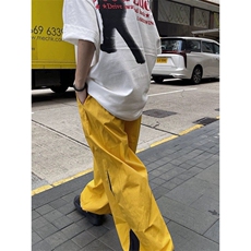 春夏拼接伞兵裤宽松阔腿运动速干休闲裤-X220-网络图，男装休闲裤，星座1002-2