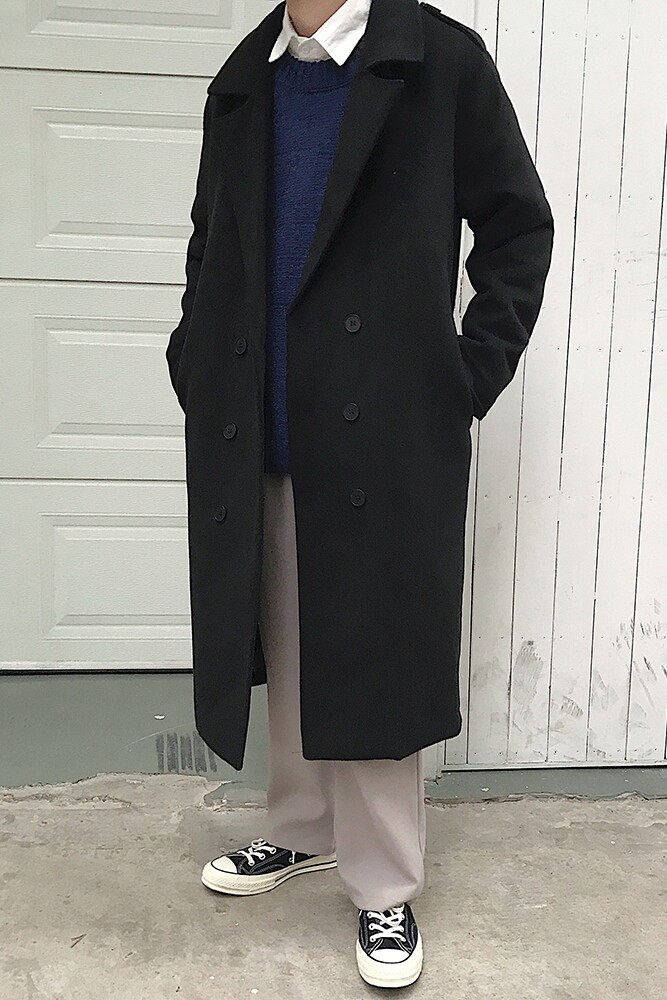 2020冬款呢大衣加长双排扣呢风衣男款拉风呢衣男外套冬装D501P135,男装毛呢大衣,星座312B-1