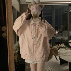 C966-P1152025春季新款彩色波点夹克上衣春秋开衫牛仔外套，男装夹克，星座911-2(原星座613-2）