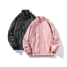 秋季宽松夹克男港风复古怀旧美式骑行机车服PU皮衣外套JK667-P95，男装夹克，星座505-3