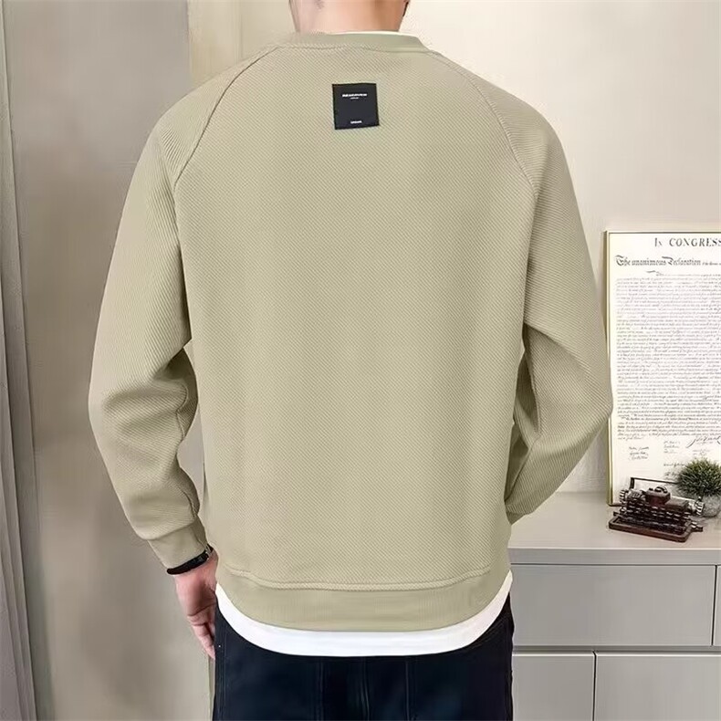 潮流常规秋冬圆领休闲青少年假两件卫衣男士春秋季新款潮流套头,男装卫衣,星座218-1（原230）