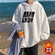 ！重磅大码M-4XL得物品质加厚连帽卫衣RH6245-特P35加绒P43，男装卫衣，星座610B-1