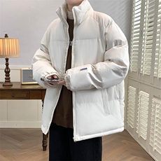 冬上新加棉加厚保暖棉服青少年潮港风立领棉衣外套男女8801-P65，男装棉衣，电商A441-1