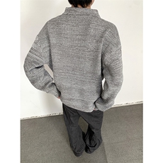老钱风polo领毛衣男款秋季潮牌cleanfit高级感宽松慵懒套头针织衫，男装针织衫/毛衣，星座410-6（原星座1304-1）