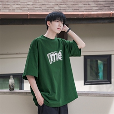 日系高街纯棉重磅短袖T恤男款夏季美式B225-T9390-P42-X55-现货，男装T恤，电商B225