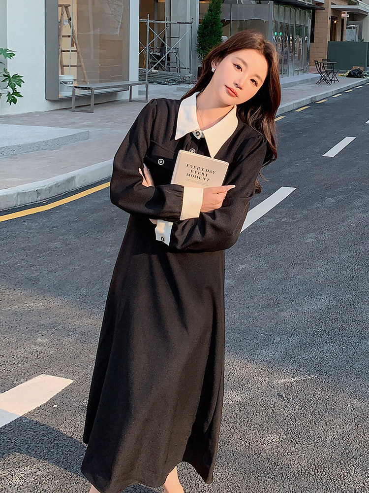 【春款现货】小香风假两件连衣裙088-8813P125K178,女装连衣裙,2C088