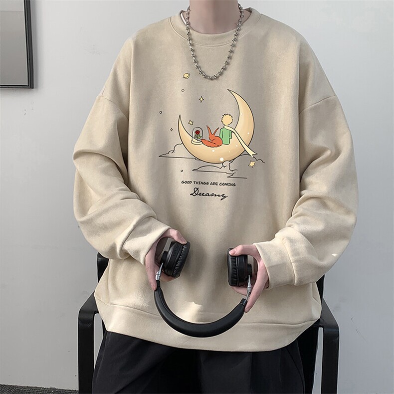 麂皮绒卫衣男大码重磅长袖t恤男JW81416-P35,男装T恤,电商A040