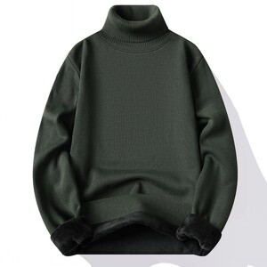 跑量款高领毛衣男加绒加厚卫衣秋冬季保暖毛线针织衫 7003-P23图片