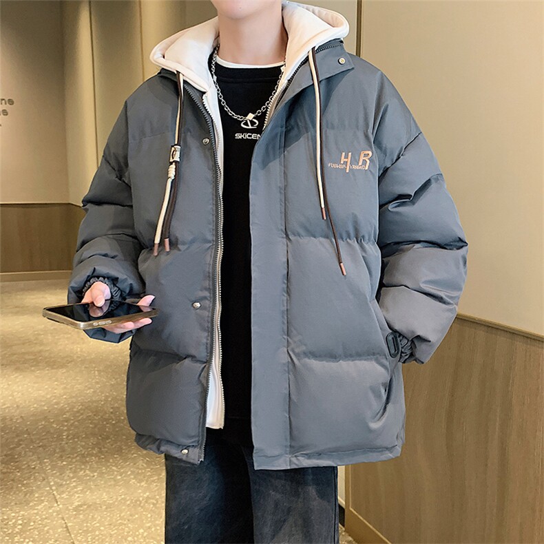 冬季宽松/假两件休闲外套潮加厚棉衣XZ102B-1M8008-P125图片
