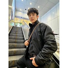 青少年立领拉链标准潮常飞行教练夹克棉服男冬季外套JY6629，男装夹克，星座1116A（原606A-3）