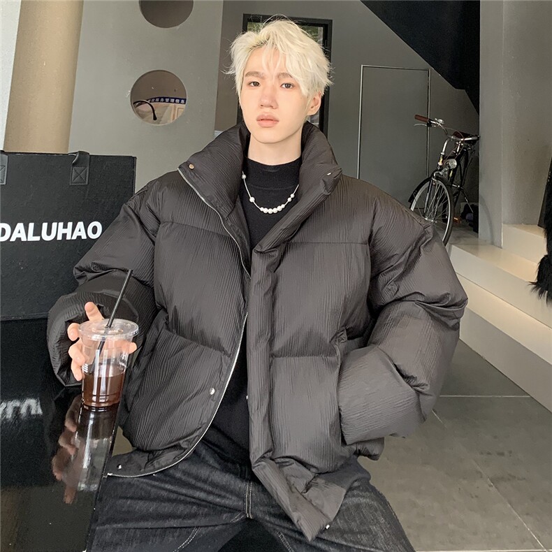 美式简约立领棉服冬季时尚潮牌百搭面包服棉衣MY98-P118，男装棉衣，电商C307