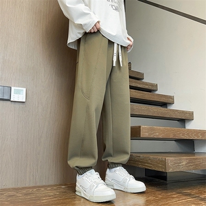 K2551-P45 M-8XL2025秋季新款大码束口休闲裤 控89图片