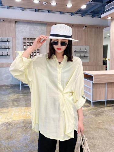 现货，夏季新款，糖果色欧货天丝棉衬衫。，女装衬衫，TINA