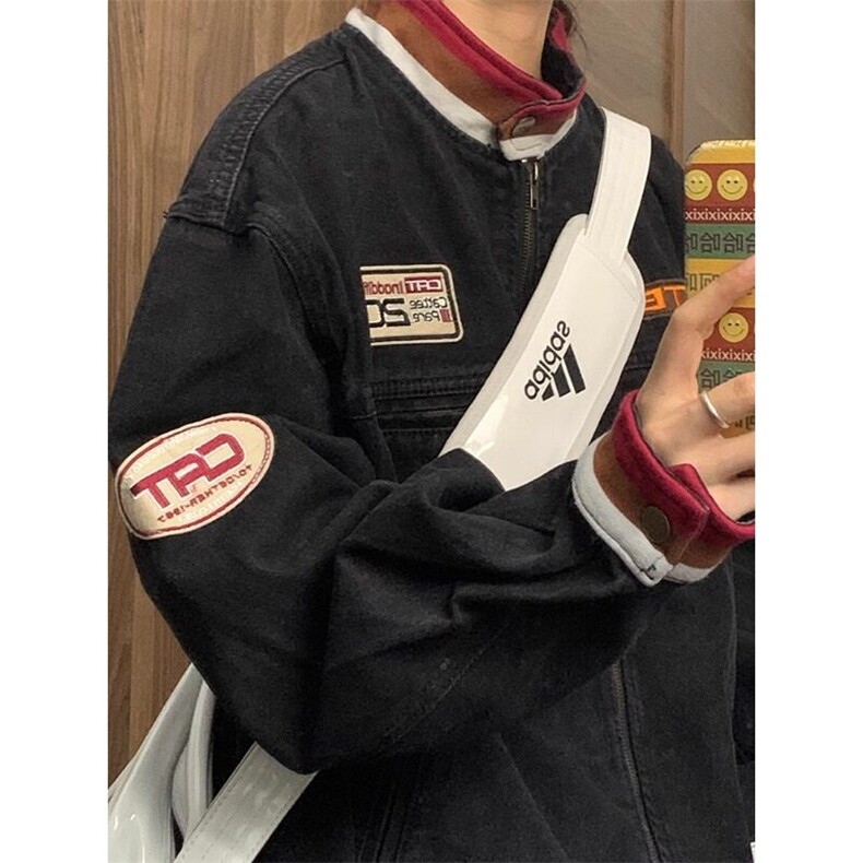 【有货】DJK8945-P85美式牛仔外套男贴布机车赛车服夹克上衣潮,男装夹克,星座603-2