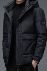 2023新款冬季连帽羽绒服爸爸装加厚时尚棉衣外套DFLDY6008-P285，男装羽绒服，电商B212（原钱塘6029）