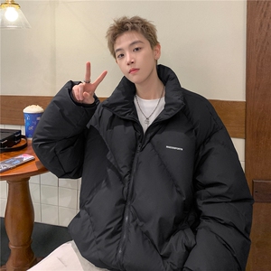港风冬装宽松立领棉服外套男女装情侣羽绒棉衣面包服潮S285-P118图片