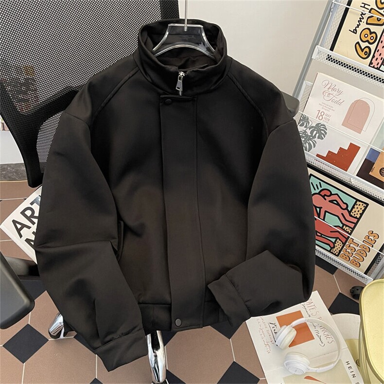 夹克外套男春秋宽松休闲高街痞帅立领上衣服JK0289-P83,男装夹克,星座308B-1