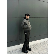 自制款现货拉链设计潮流ins夹克外套男JK086，男装夹克，星座910A