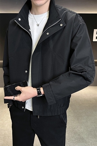 春季新款夹克外套男纯色立领三色夹克 B321-20253图片