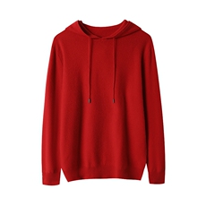 2025春秋新款羊毛衫男帽衫卫衣休闲宽松连帽羊绒毛衣针织外套，男装羊绒套衫，台绒羊绒